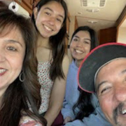 Principal Aguilera and her family. Photo: Sandra Aguilera.